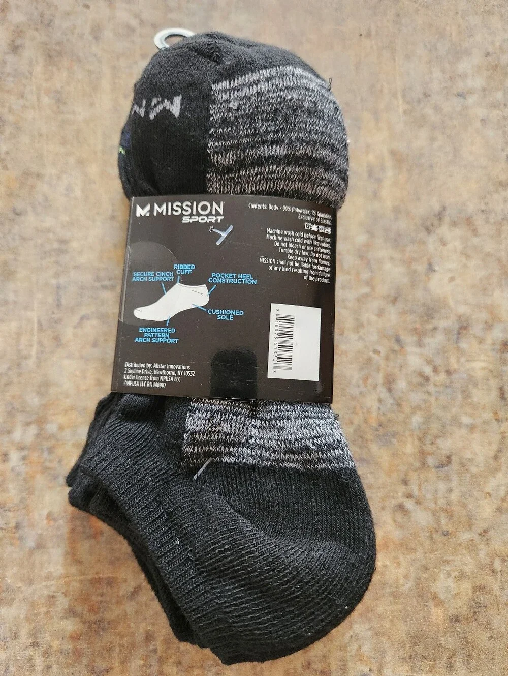 No Show Sport Socks 3 Pack